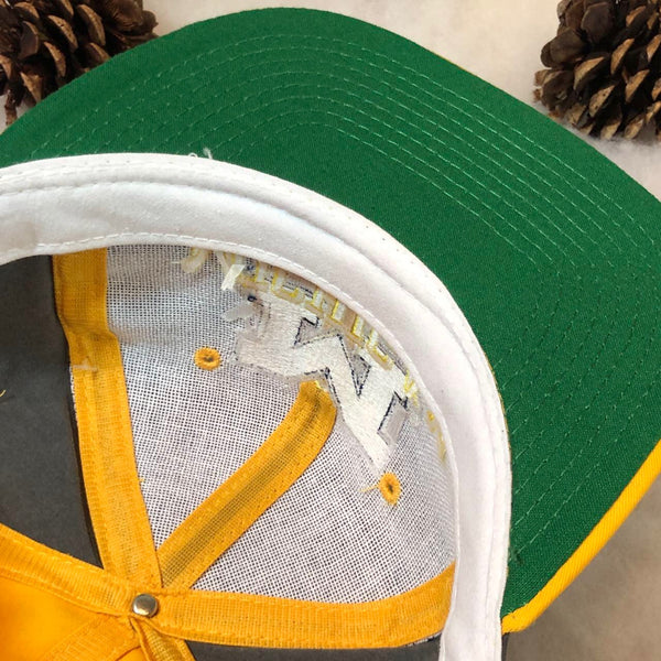 Vintage Deadstock NWT NCAA Michigan Wolverines The Game Nylon Snapback Hat