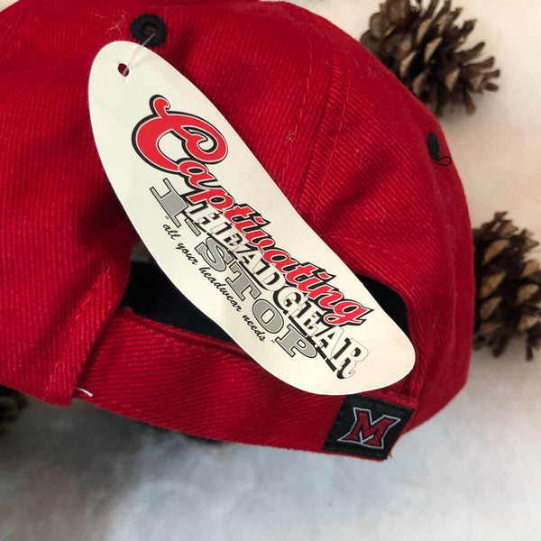 Vintage Deadstock NWT NCAA Miami RedHawks Strapback Hat
