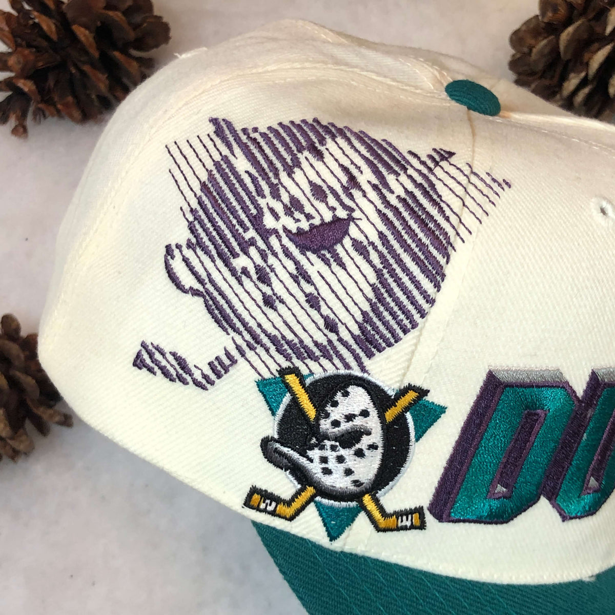 Vintage Anaheim Mighty Ducks Snapback Hat Sports Specialties Back Scri –  Laundry