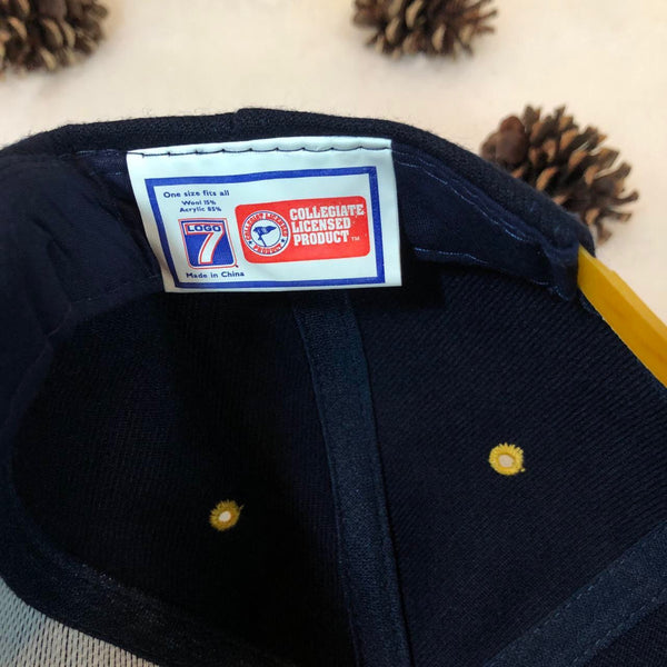 Vintage Deadstock NWT NCAA West Virginia Mountaineers Logo 7 Wool Snapback Hat