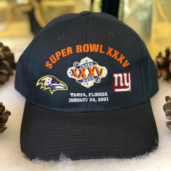 Vintage Deadstock NWOT Twins Enterprise NFL Super Bowl XXXV Snapback Hat