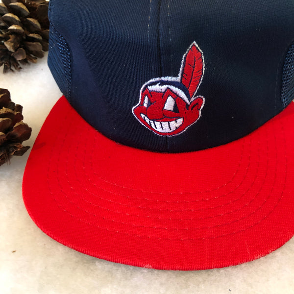 Vintage Deadstock NWT MLB Cleveland Indians Trucker Hat Snapback