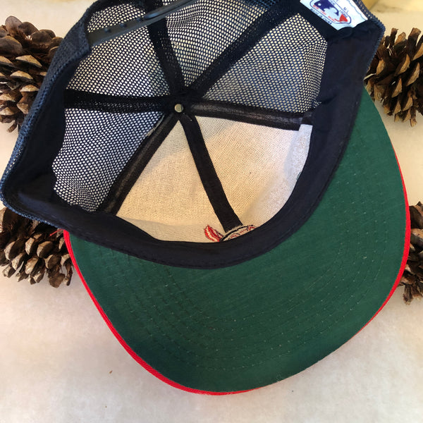 Vintage Deadstock NWT MLB Cleveland Indians Trucker Hat Snapback