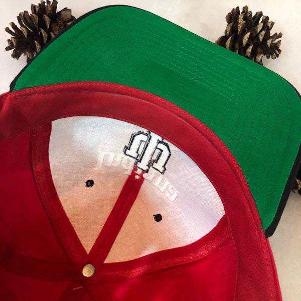 Vintage Deadstock NWOT NCAA Indiana Hoosiers Twins Enterprise Bar Line Twill Snapback Hat