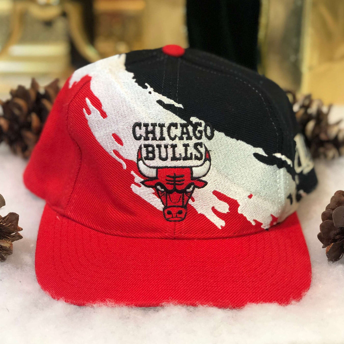 Vintage Chicago Bulls NBA Championship Logo Athletic Strapback Hat