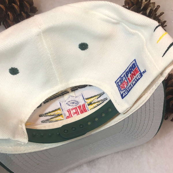 Vintage Deadstock NWT NFL Green Bay Packers Logo Athletic Diamond Snapback Hat