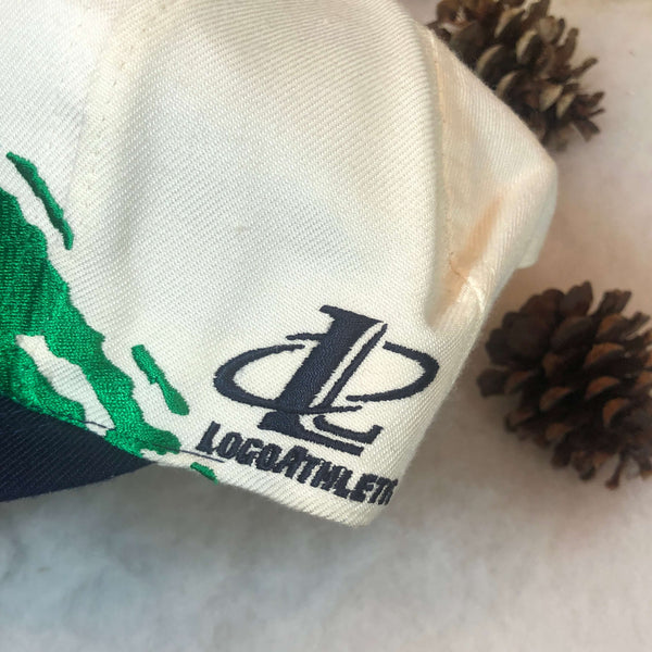 Vintage Deadstock NWT NCAA Notre Dame Fighting Irish Logo Athletic Splash Snapback Hat