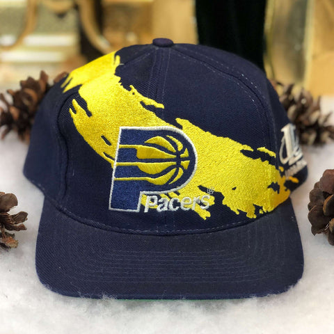 Vintage Deadstock NWOT NBA Indiana Pacers Logo Athletic Splash Snapback Hat