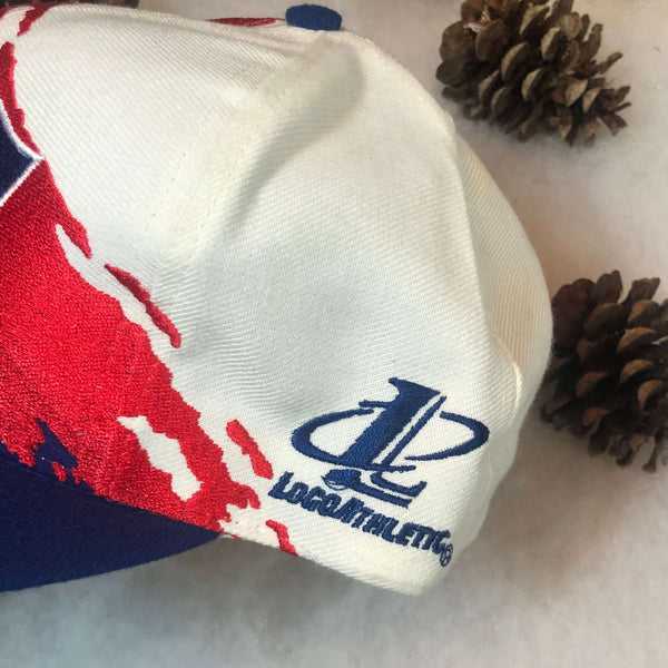Vintage Deadstock NWOT NFL New England Patriots Logo Athletic Splash Snapback Hat