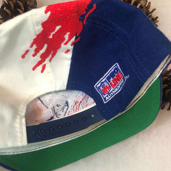 Vintage Deadstock NWOT NFL New England Patriots Logo Athletic Splash Snapback Hat