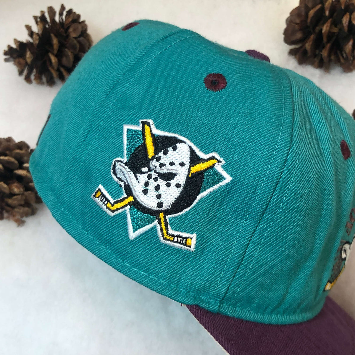 Vintage NHL Anaheim Mighty Ducks #1 Apparel Wool Fitted Hat 7 1/8 – 🎅 Bad  Santa