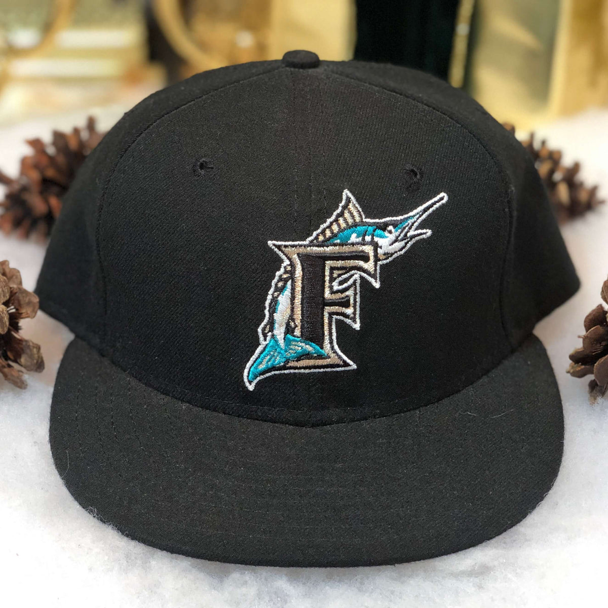 Florida Marlins Fitted 7 1/4 New Era Pro Model Wool Hat