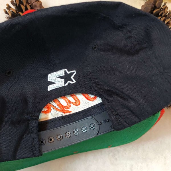 Vintage Deadstock NWT MLB Detroit Tigers Starter Tailsweep Script Twill Snapback Hat