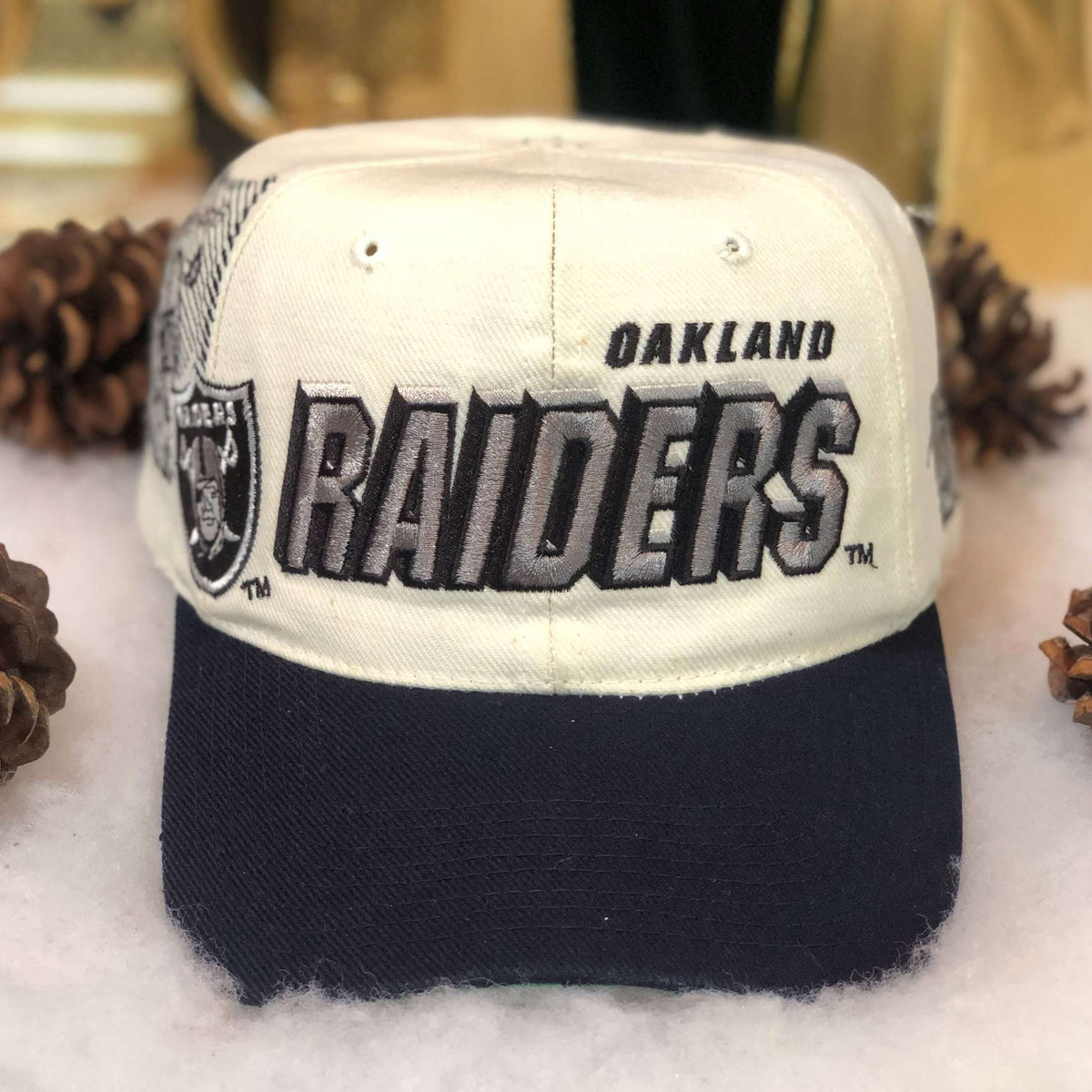 Vintage NFL Oakland Raiders Sports Specialties Shadow Snapback Hat – 