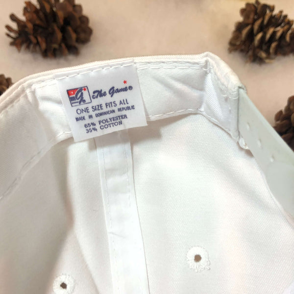 Vintage Deadstock NWT NCAA Harvard University The Game Split Bar Twill Snapback Hat