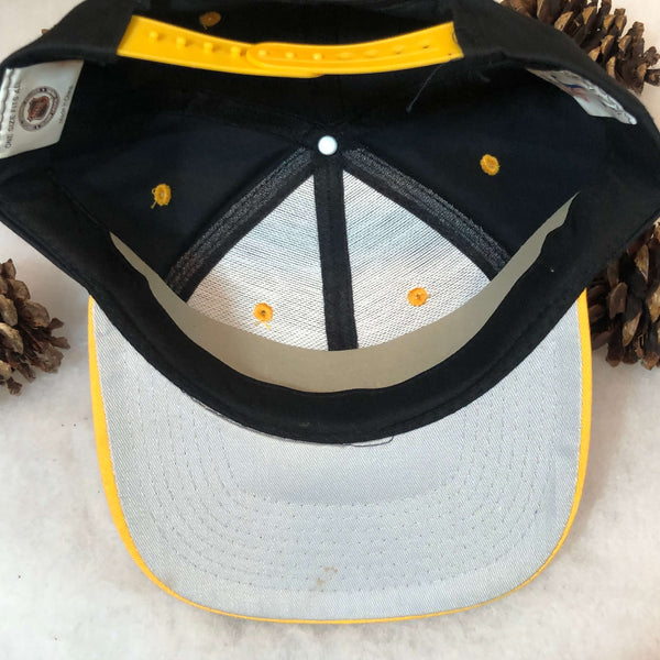 Vintage Deadstock NWOT NHL Boston Bruins Logo Athletic Twill Snapback Hat