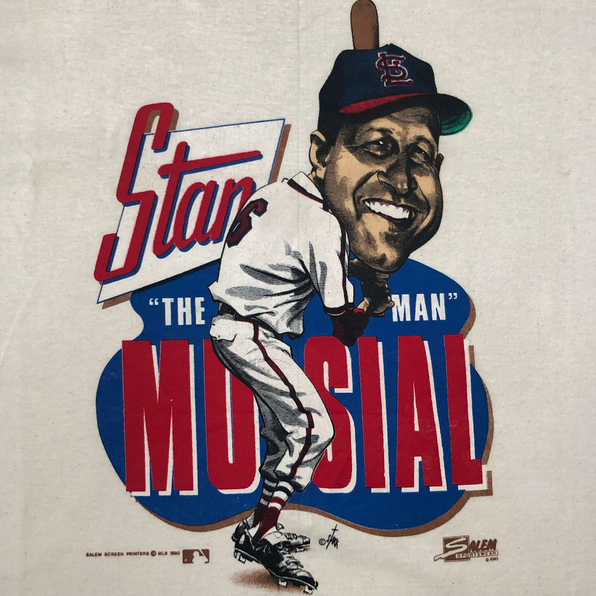 Vintage NWT MLB St. Louis Cardinals Stan Musial Salem Sportswear Shirt – 🎅  Bad Santa
