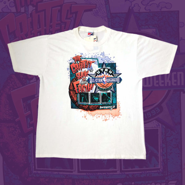 Vintage Deadstock NWT 1993 NBA All-Star Weekend Utah Swingster T-Shirt (XL)