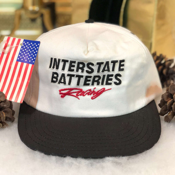 Vintage Deadstock NWT NASCAR Interstate Batteries Racing Twill Snapback Hat