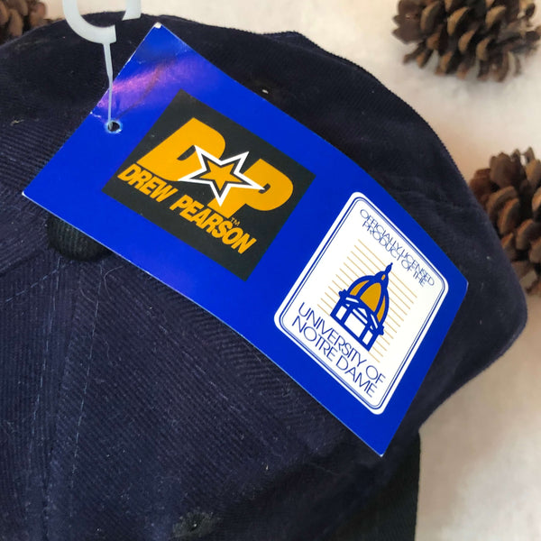 Vintage Deadstock NWT NCAA Notre Dame Fighting Irish Drew Pearson Snapback Hat