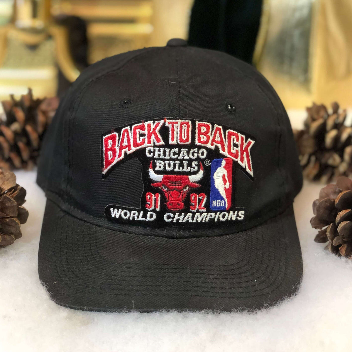 Chicago Bulls World Champions 1991 Snapback Hat Vintage Sports