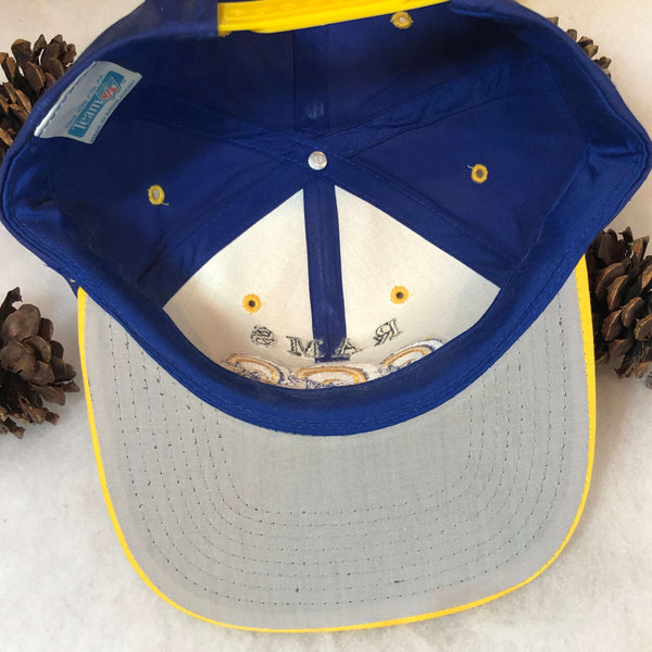Vintage Deadstock NWOT NFL Los Angeles Rams Logo 7 Twill Snapback Hat