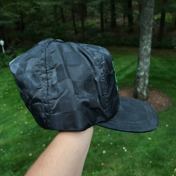 Vintage NASCAR Skoal Bandit Racing Nylon Checkered Snapback Hat