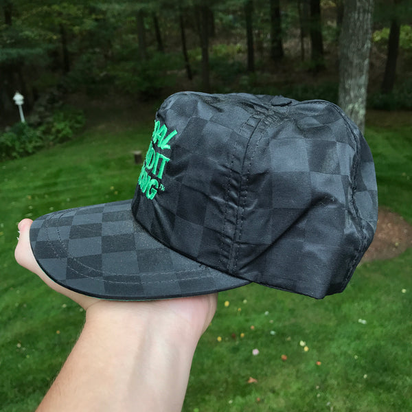 Vintage NASCAR Skoal Bandit Racing Nylon Checkered Snapback Hat