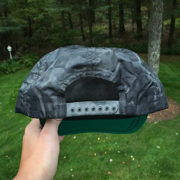 Vintage NASCAR Skoal Bandit Racing Nylon Checkered Snapback Hat