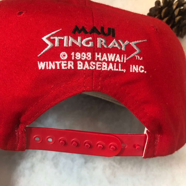 Vintage 1998 Maui Stingrays Hawaii Winter Baseball New Era Wool Snapback Hat