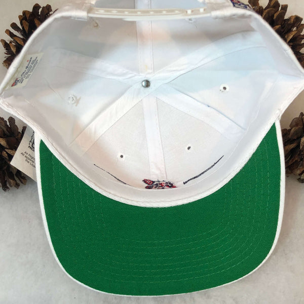 Vintage Deadstock NWT MLB Cleveland Indians The Game Split Bar Twill Snapback Hat