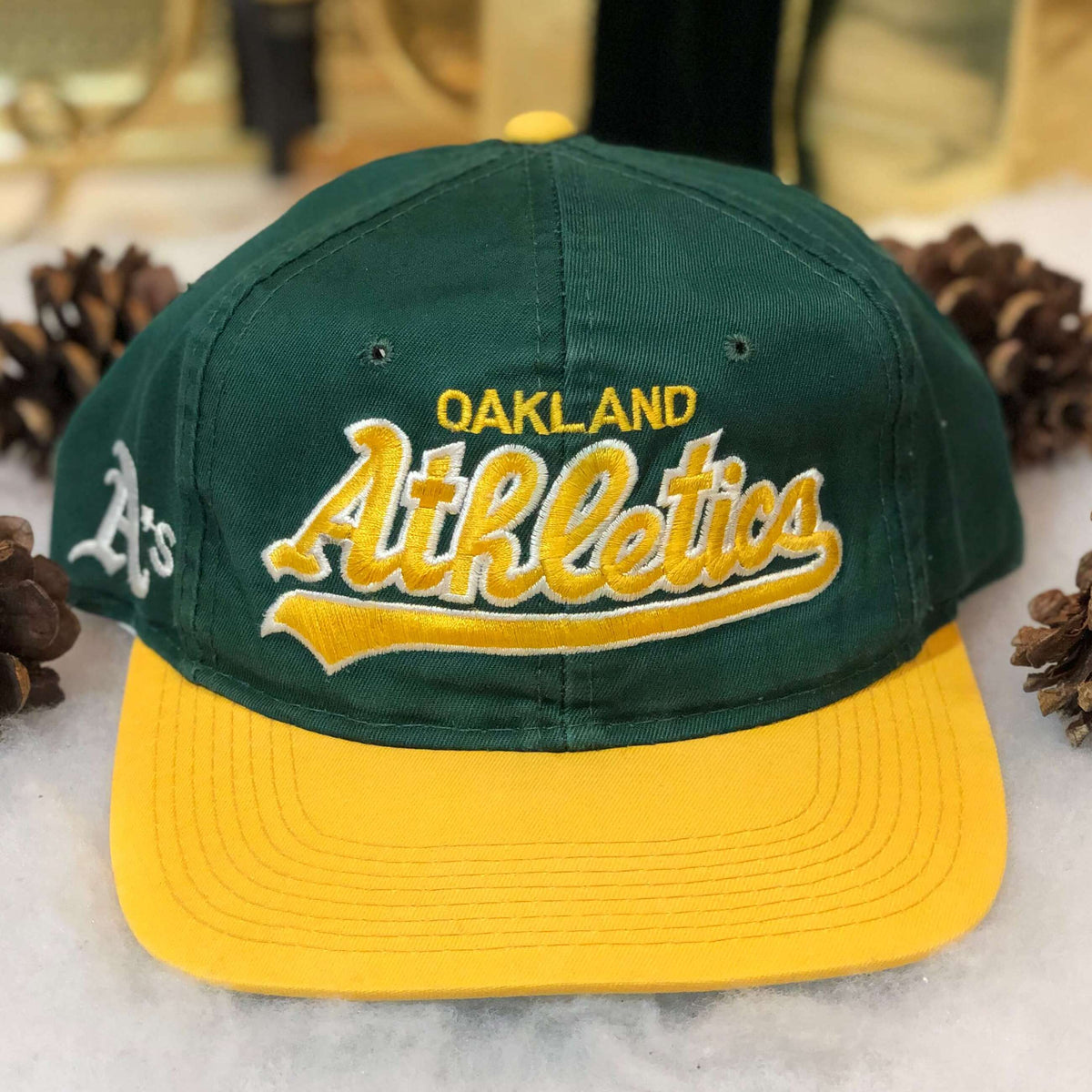 Vintage MLB Oakland Athletics Sports Specialties Twill Snapback Hat – 🎅  Bad Santa
