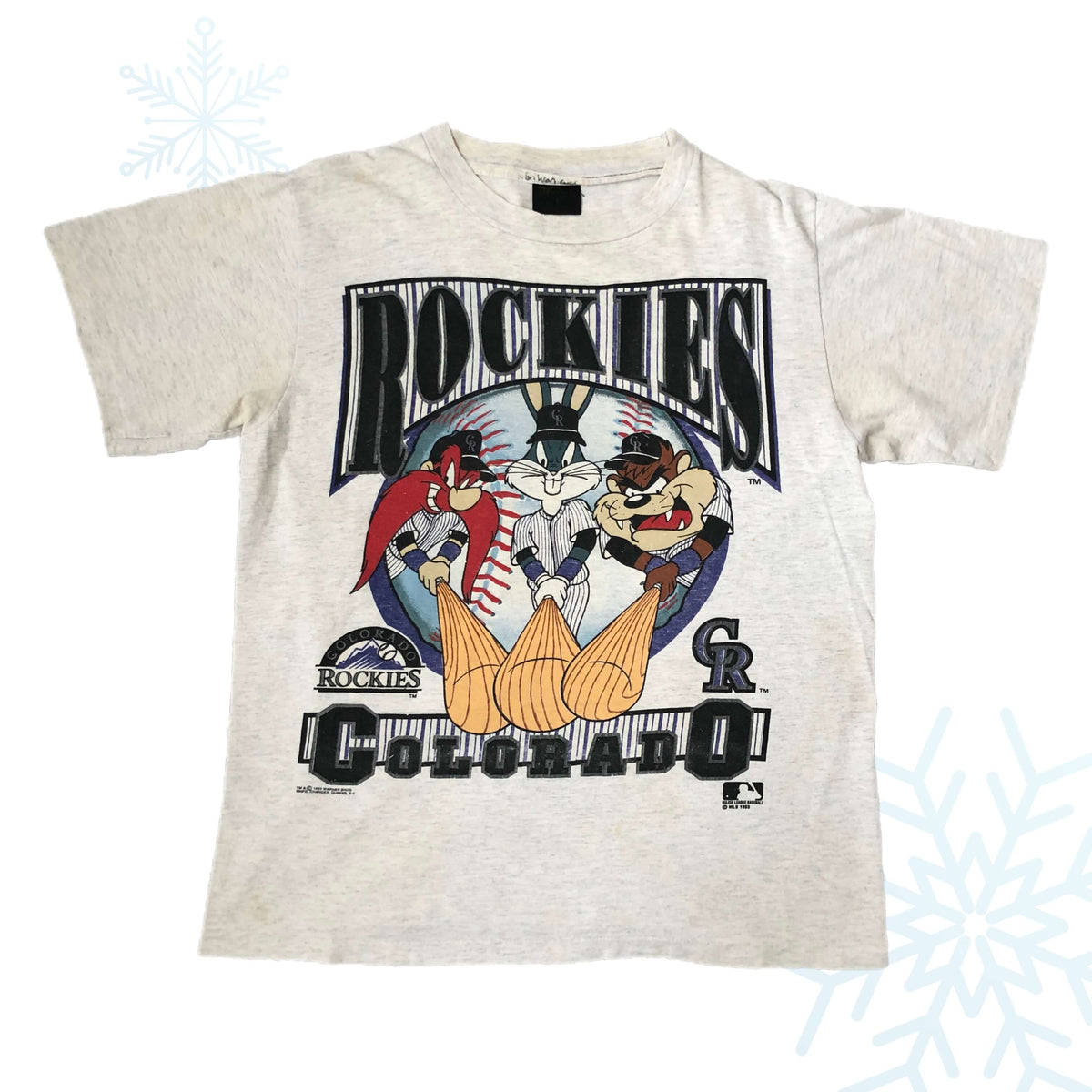Vintage 1993 MLB Colorado Rockies Looney Tunes T-Shirt (M