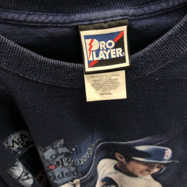 Vintage 1997 MLB Boston Red Sox Nomar Garciaparra Pro Player T-Shirt (XL)