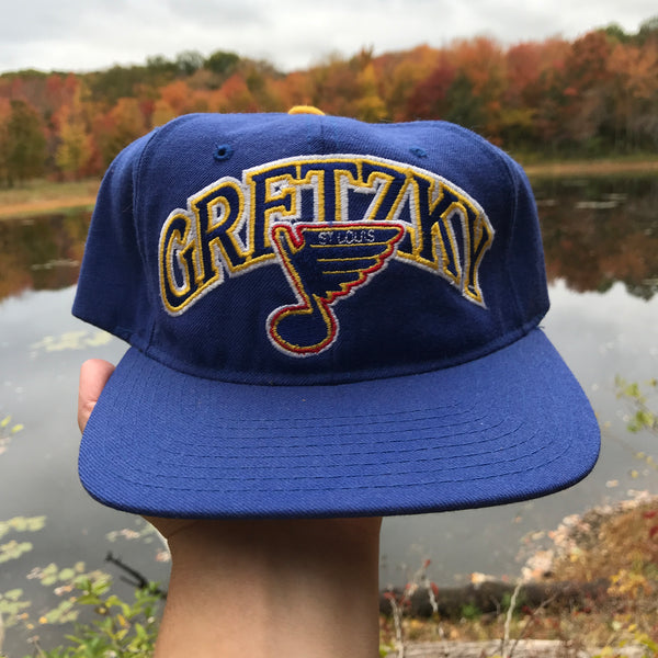 Vintage Deadstock NWOT Starter NHL St. Louis Blues Wayne Gretzky Snapback Hat