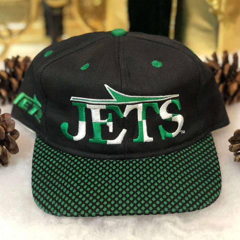 Vintage NHL New York Jets #1 Apparel Twill Snapback Hat