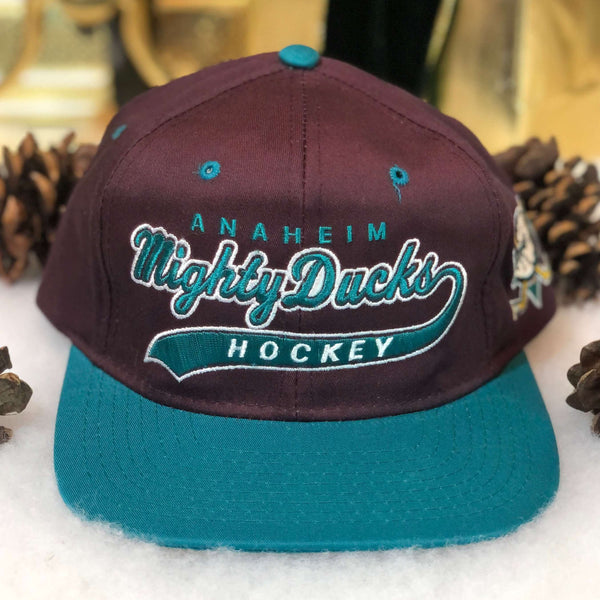 Vintage Deadstock NWOT NHL Anaheim Mighty Ducks Starter Script Snapback Hat