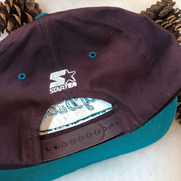 Vintage Deadstock NWOT NHL Anaheim Mighty Ducks Starter Script Snapback Hat