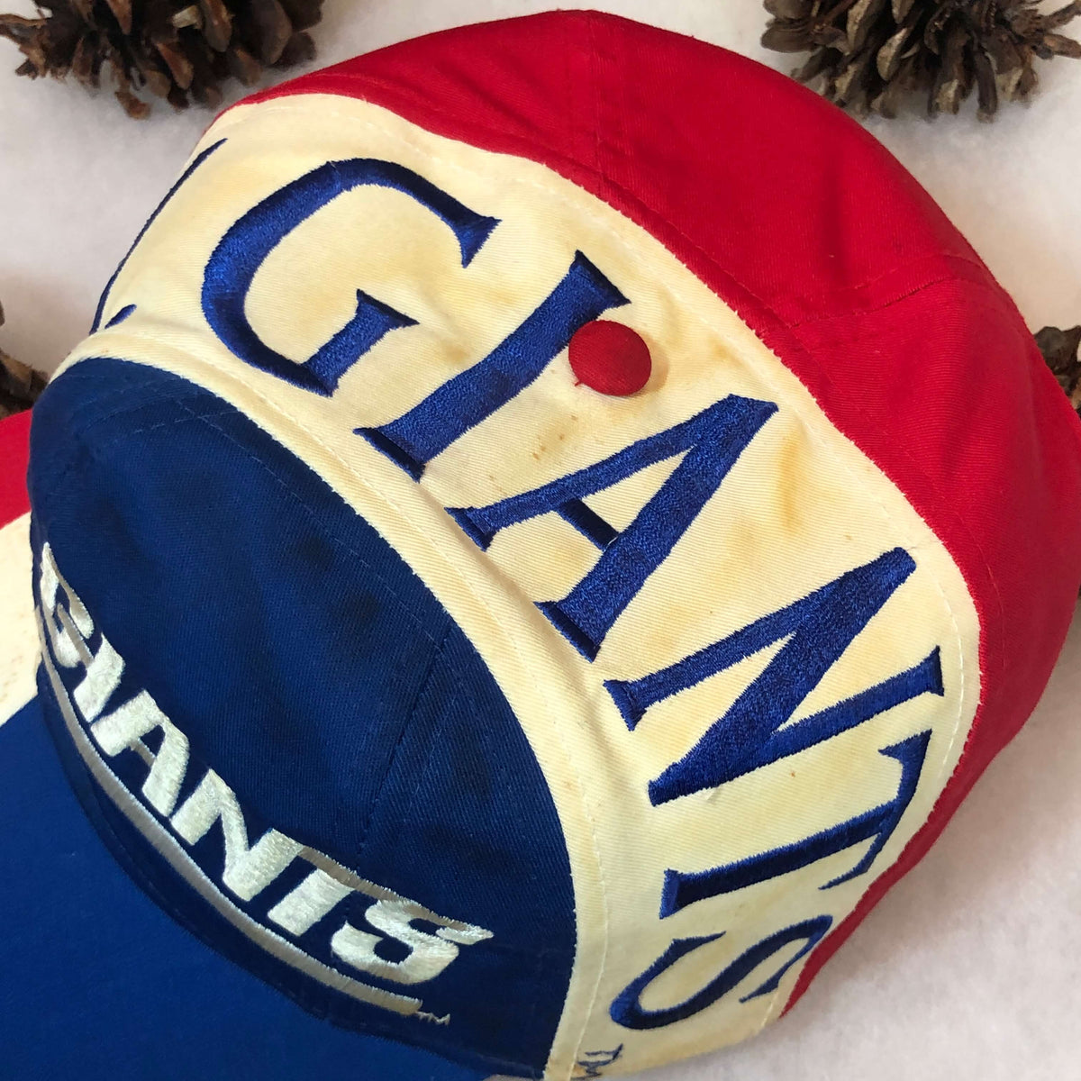 Vintage Eastport New York Giants Football Snapback Hat — Roots