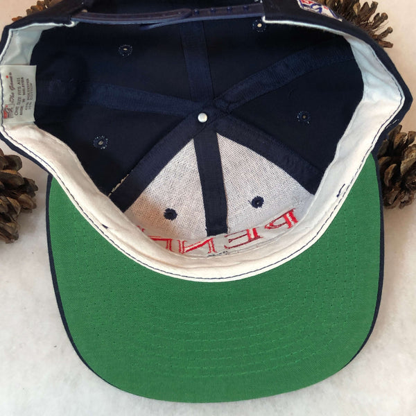 Vintage Deadstock NWOT NCAA Penn Quakers The Game Split Bar Twill Snapback Hat