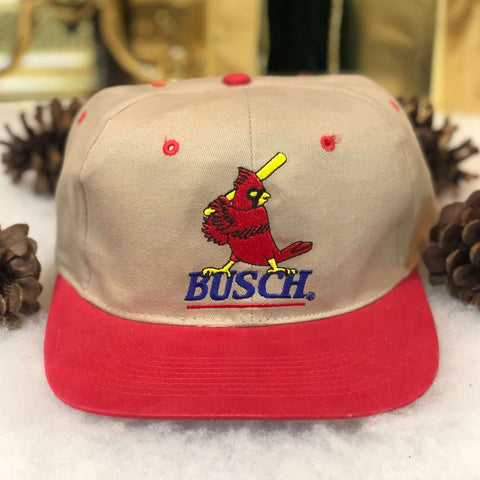 Vintage MLB St. Louis Cardinals Busch Beer Twill Snapback Hat