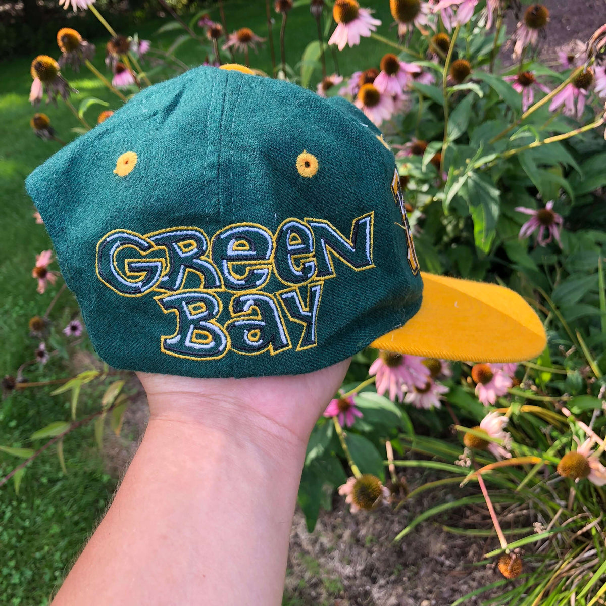 GREEN BAY PACKERS VINTAGE 1990'S GAMEDAY DREW PEARSON SNAPBACK ADULT H -  Bucks County Baseball Co.