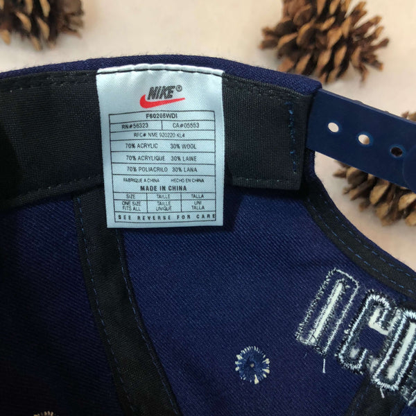 Vintage Deadstock NWOT NCAA UConn Connecticut Huskies Nike Wool Snapback Hat