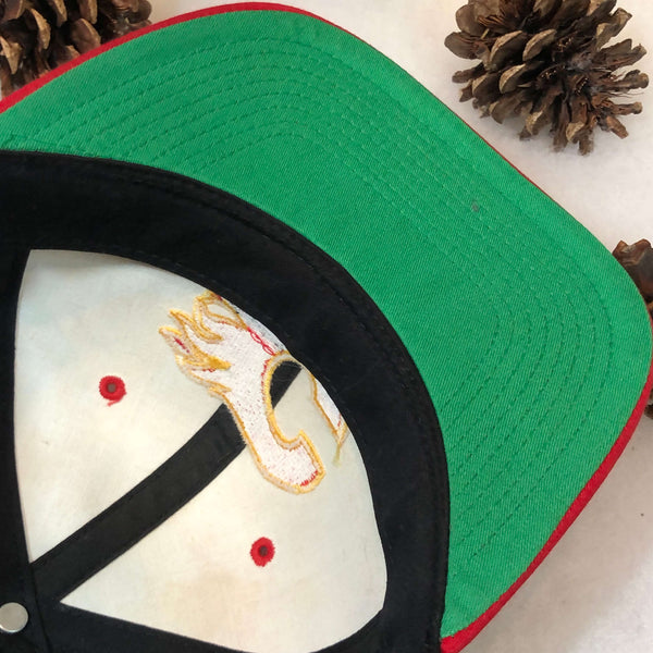 Vintage NHL Calgary Flames The G Cap Twill Snapback Hat