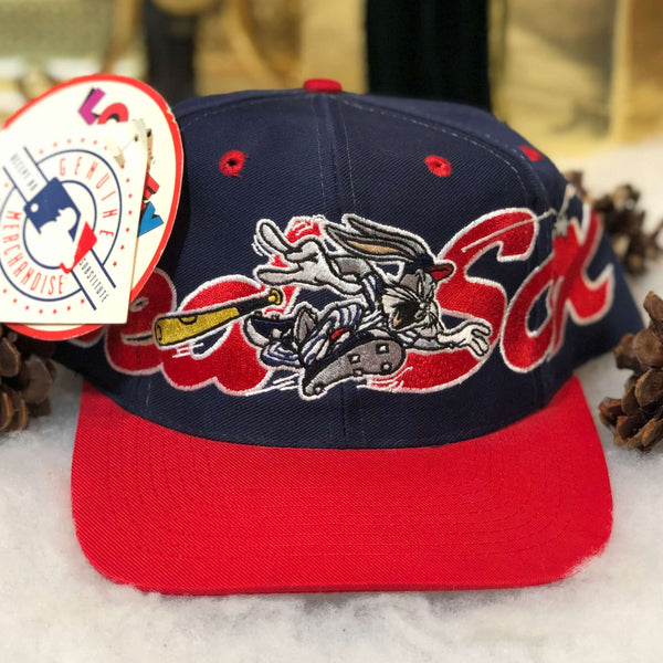 Vintage Deadstock NWT 1993 MLB Boston Red Sox Bugs Bunny Looney Tunes Script Twill Snapback Hat