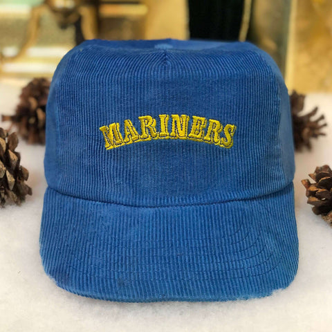 Vintage MLB Seattle Mariners Annco Corduroy Snapback Hat