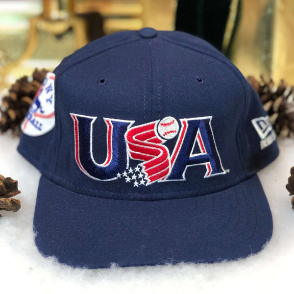 Vintage Deadstock NWOT USA Olympic Baseball PONY New Era Snapback Hat