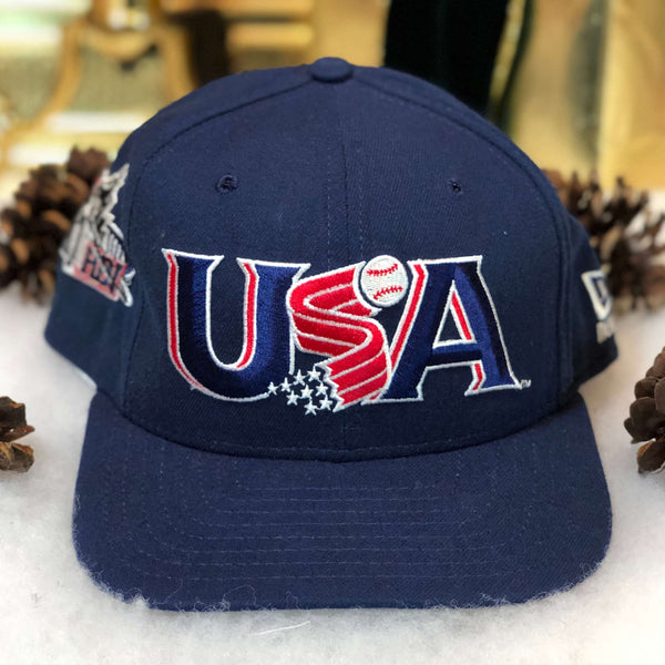 Vintage Deadstock NWOT USA Olympic Baseball New Era Snapback Hat