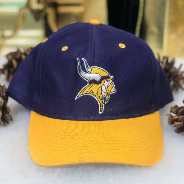 Vintage Deadstock NWOT NFL Minnesota Vikings "Denny Sucks" Logo Athletic Twill Snapback Hat