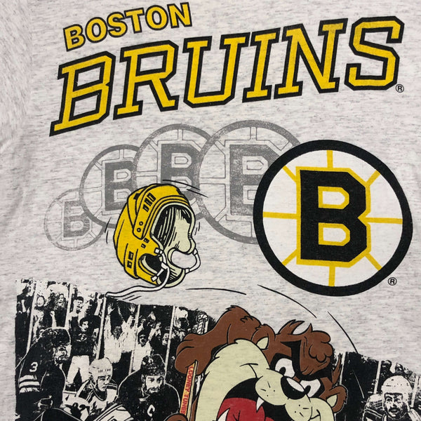 Vintage 1991 NHL Boston Bruins Taz Looney Tunes T-Shirt (M)